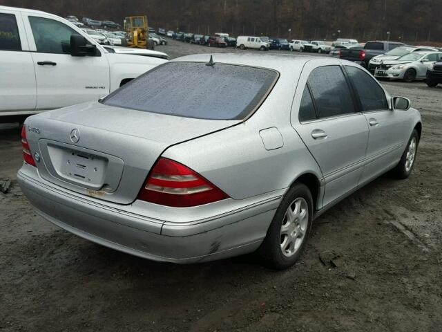 WDBNG70J21A175895 - 2001 MERCEDES-BENZ S 430 SILVER photo 4