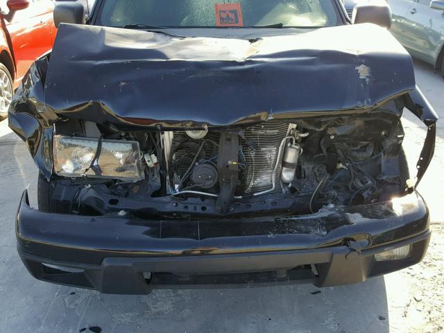 1GCCS13E278149137 - 2007 CHEVROLET COLORADO BLACK photo 9