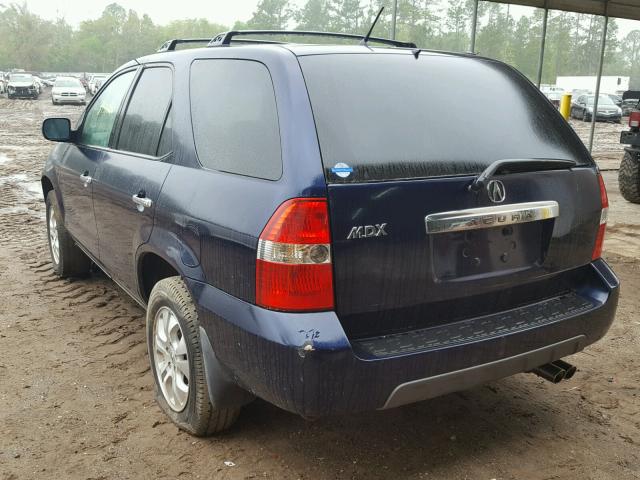 2HNYD18693H516969 - 2003 ACURA MDX TOURIN BLUE photo 3