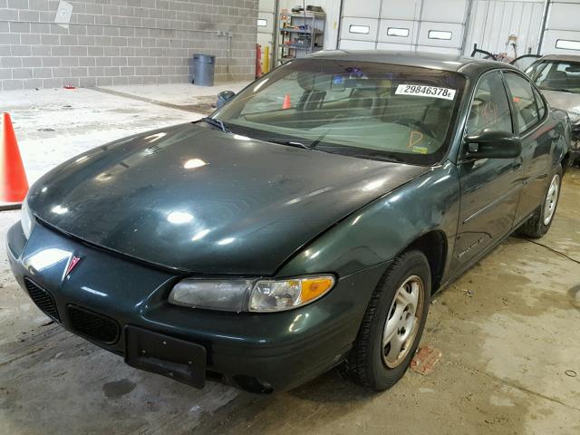 1G2WJ52M6WF308420 - 1998 PONTIAC GRAND PRIX GREEN photo 2
