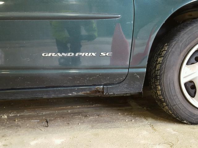 1G2WJ52M6WF308420 - 1998 PONTIAC GRAND PRIX GREEN photo 9