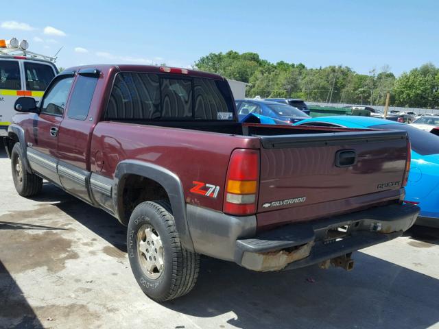 2GCEK19T8X1267243 - 1999 CHEVROLET SILVERADO RED photo 3