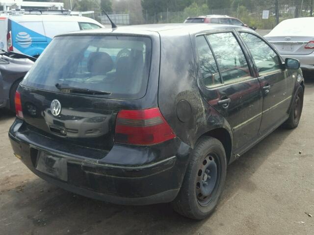 9BWGB61J024068464 - 2002 VOLKSWAGEN GOLF GLS BLACK photo 4