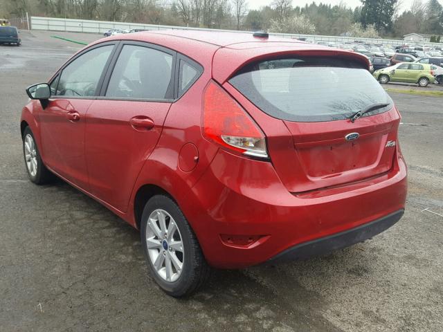 3FADP4EJ4CM118730 - 2012 FORD FIESTA SE RED photo 3