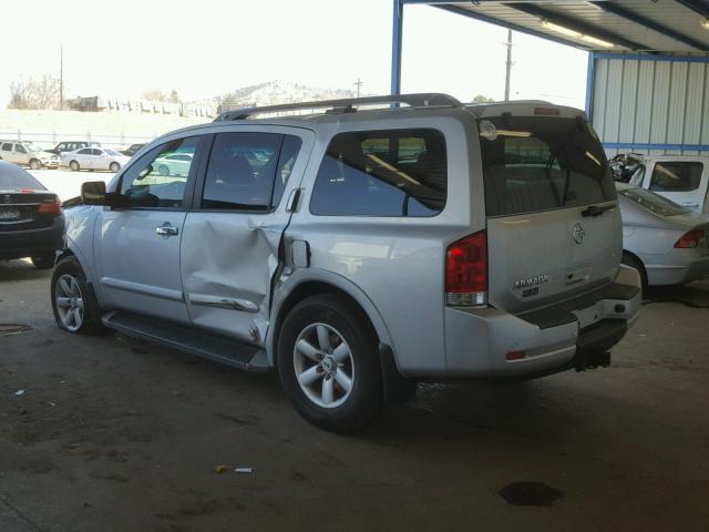 5N1AA0NC7EN606955 - 2014 NISSAN ARMADA SV SILVER photo 3