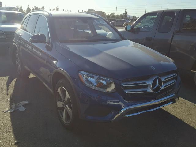 WDC0G4JB4JV040423 - 2018 MERCEDES-BENZ GLC 300 BLUE photo 1