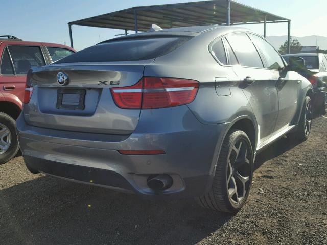 5UXFG43589L222297 - 2009 BMW X6 XDRIVE3 CHARCOAL photo 4