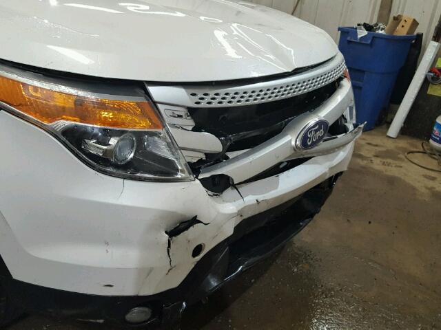 1FM5K8D81FGA24060 - 2015 FORD EXPLORER X WHITE photo 9