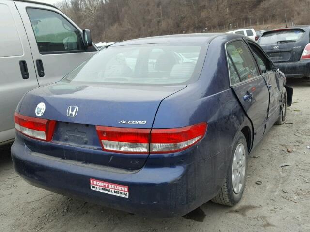 1HGCM55334A059918 - 2004 HONDA ACCORD LX BLUE photo 4