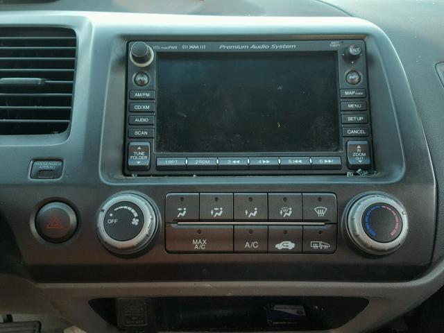 2HGFG12978H512077 - 2008 HONDA CIVIC EXL ნაცრისფერი ფოტო 9