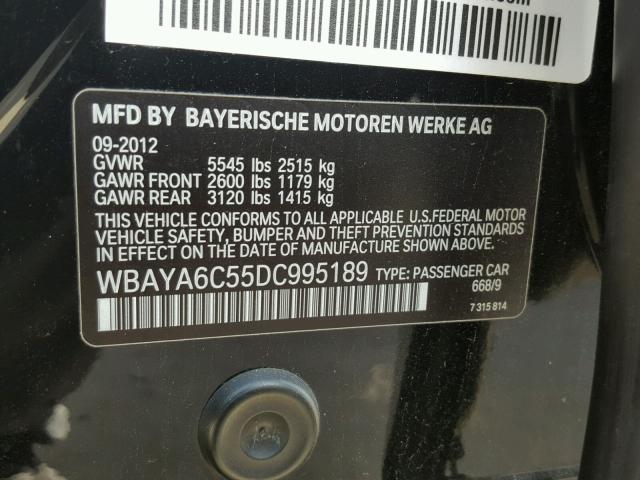 WBAYA6C55DC995189 - 2013 BMW 740 I BLACK photo 10