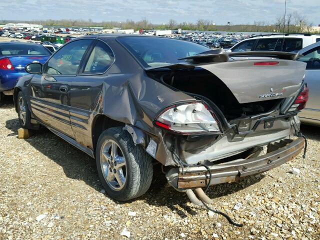 1G2NF12E02C283623 - 2002 PONTIAC GRAND AM S Qəhvəyi foto 3