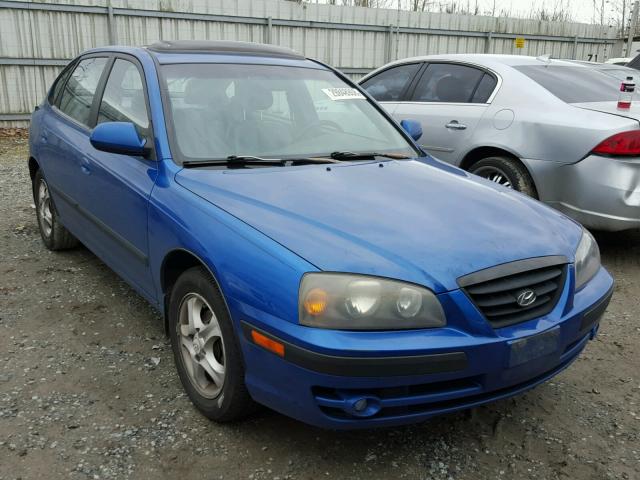 KMHDN56D35U132370 - 2005 HYUNDAI ELANTRA GL BLUE photo 1