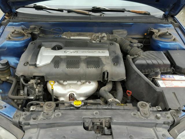 KMHDN56D35U132370 - 2005 HYUNDAI ELANTRA GL BLUE photo 7