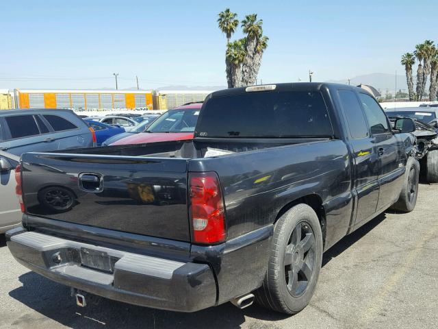 1GCEC19T36Z130214 - 2006 CHEVROLET SILVERADO BLACK photo 4