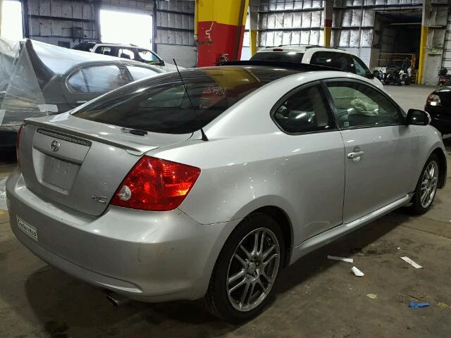 JTKDE177770163176 - 2007 TOYOTA SCION TC 银色 照片 4