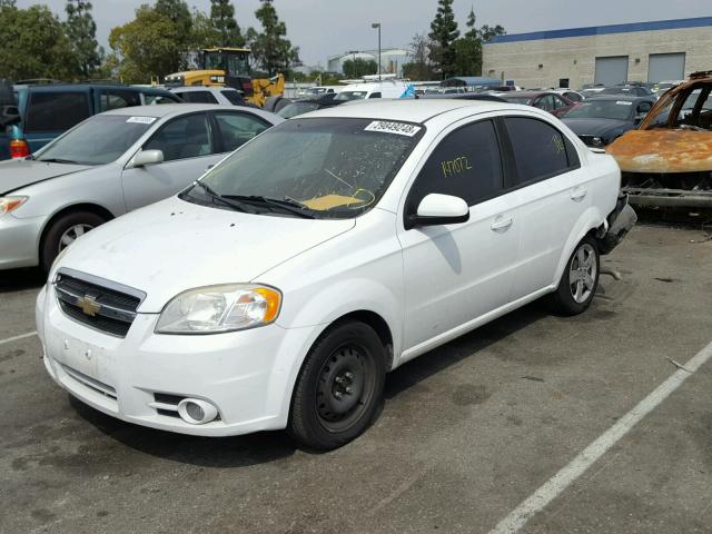 KL1TG5DE2BB176560 - 2011 CHEVROLET AVEO LT WHITE photo 2