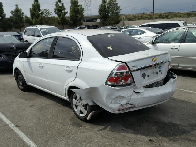 KL1TG5DE2BB176560 - 2011 CHEVROLET AVEO LT WHITE photo 3