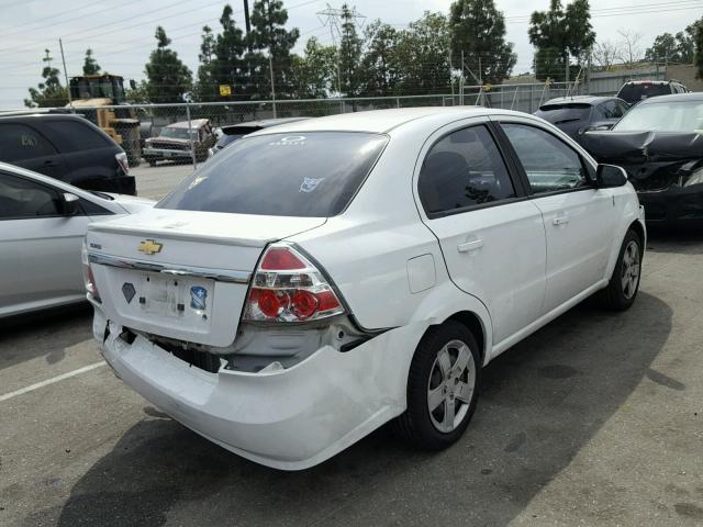 KL1TG5DE2BB176560 - 2011 CHEVROLET AVEO LT WHITE photo 4