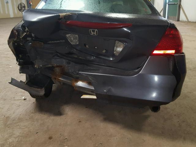 1HGCM56417A221153 - 2007 HONDA ACCORD LX CHARCOAL photo 9