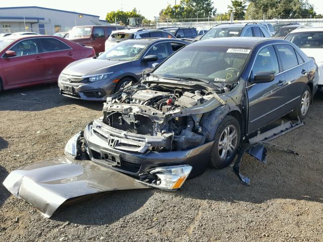 1HGCM56737A128080 - 2007 HONDA ACCORD EX GRAY photo 2