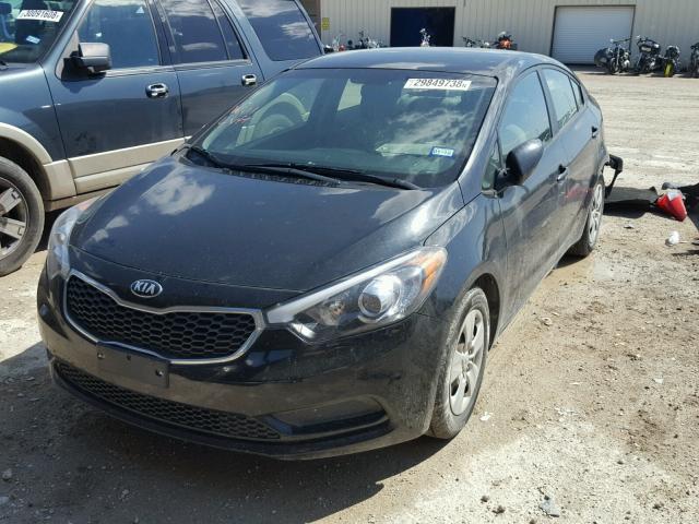 KNAFK4A6XF5367379 - 2015 KIA FORTE LX BLACK photo 2