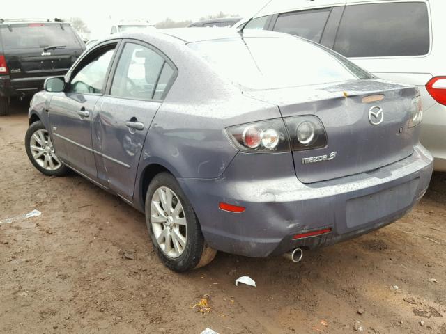 JM1BK324481798643 - 2008 MAZDA 3 S GRAY photo 3