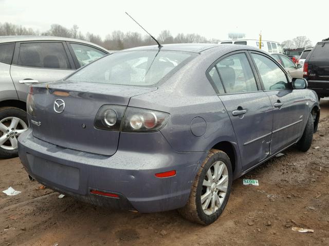 JM1BK324481798643 - 2008 MAZDA 3 S GRAY photo 4