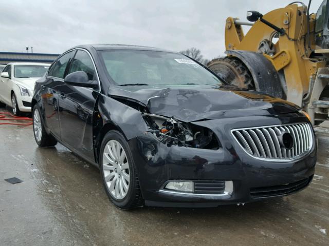 W04GS5EC8B1009299 - 2011 BUICK REGAL CXL BLACK photo 1