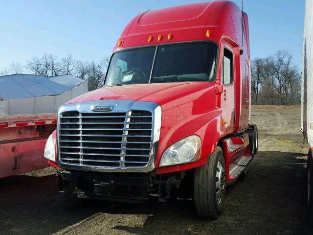 1FUJGLDRXBSAT0376 - 2011 FREIGHTLINER CASCADIA 1 RED photo 2