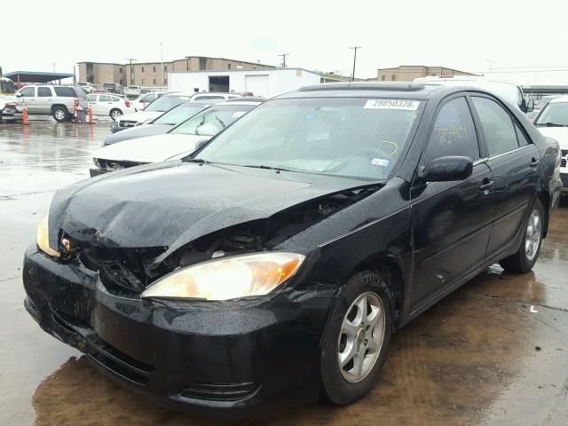 4T1BE32K63U252130 - 2003 TOYOTA CAMRY LE BLACK photo 2