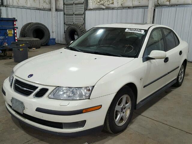 YS3FB45S231051335 - 2003 SAAB 9-3 LINEAR WHITE photo 2