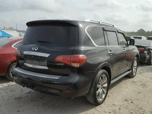 JN8AZ2ND1C9716055 - 2012 INFINITI QX56 BLACK photo 4