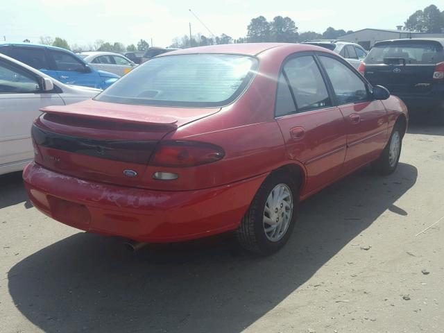 1FALP13P6VW236282 - 1997 FORD ESCORT LX RED photo 4