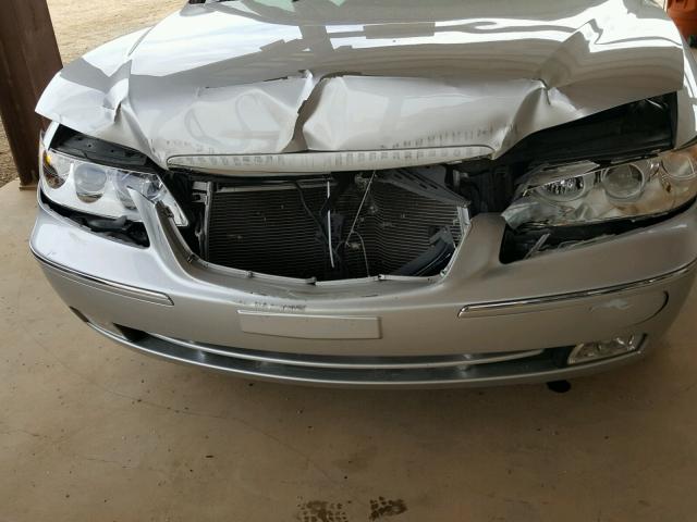 KMHFC46F99A341646 - 2009 HYUNDAI AZERA SE SILVER photo 9