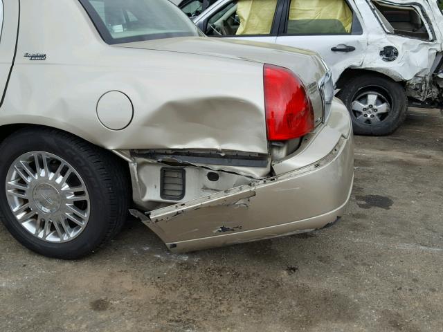 1LNHM82V87Y617541 - 2007 LINCOLN TOWN CAR S BEIGE photo 9