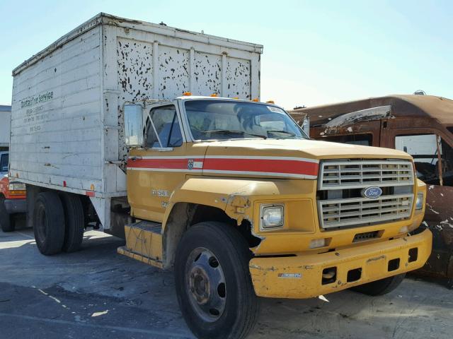 1FDNK64N2FVA12960 - 1985 FORD F6000 YELLOW photo 1