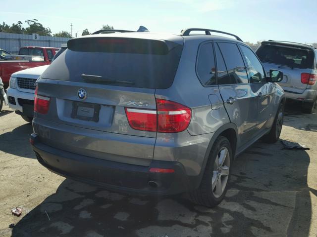 5UXFE435X8L009811 - 2008 BMW X5 3.0I GRAY photo 4