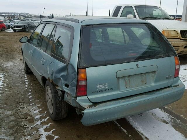 1FALP15P0VW171216 - 1997 FORD ESCORT LX BLUE photo 3