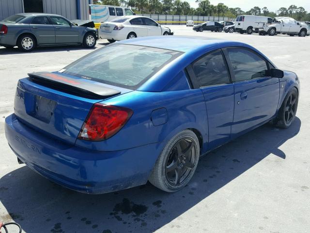 1G8AY12P74Z202276 - 2004 SATURN ION REDLIN BLUE photo 4