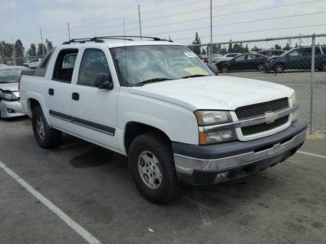 3GNEC12Z75G291654 - 2005 CHEVROLET AVALANCHE WHITE photo 1