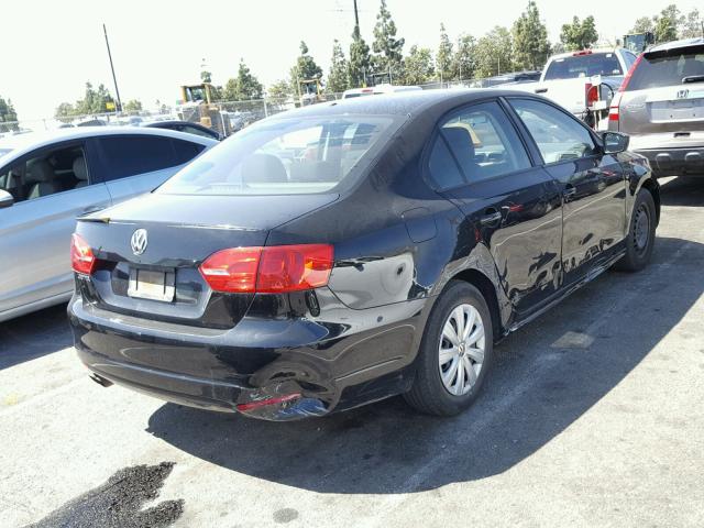 3VW1K7AJ7EM382866 - 2014 VOLKSWAGEN JETTA BASE BLACK photo 4