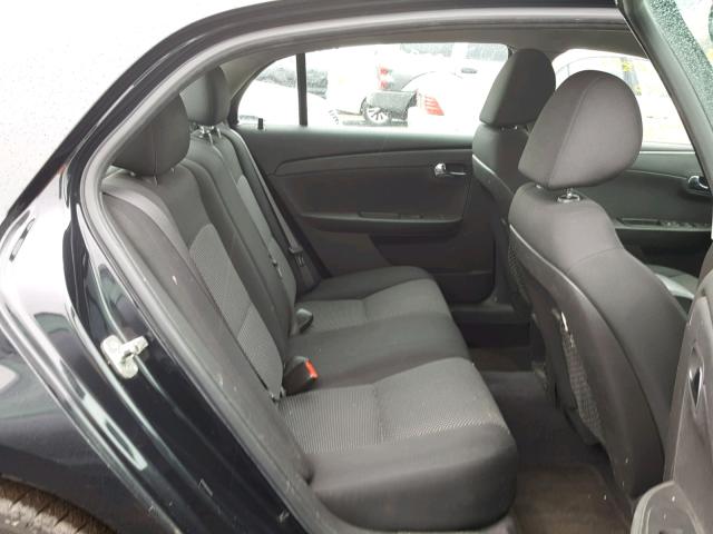 1G1ZC5EB5AF307449 - 2010 CHEVROLET MALIBU 1LT BLACK photo 6