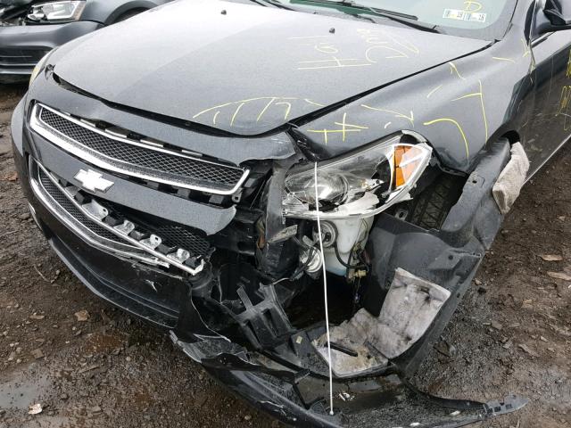 1G1ZC5EB5AF307449 - 2010 CHEVROLET MALIBU 1LT BLACK photo 9