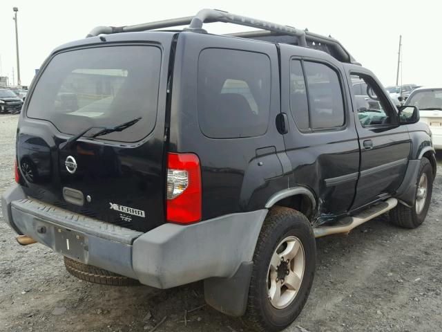 5N1ED28T34C625657 - 2004 NISSAN XTERRA XE BLACK photo 4