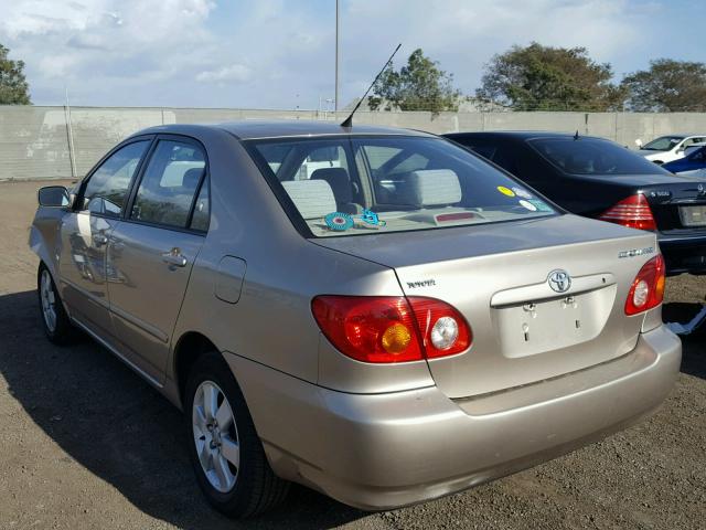 1NXBR32E54Z200035 - 2004 TOYOTA COROLLA GOLD photo 3