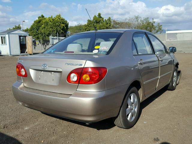 1NXBR32E54Z200035 - 2004 TOYOTA COROLLA GOLD photo 4