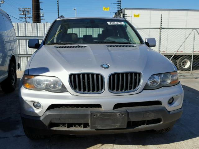 5UXFA13575LY12419 - 2005 BMW X5 3.0I SILVER photo 9