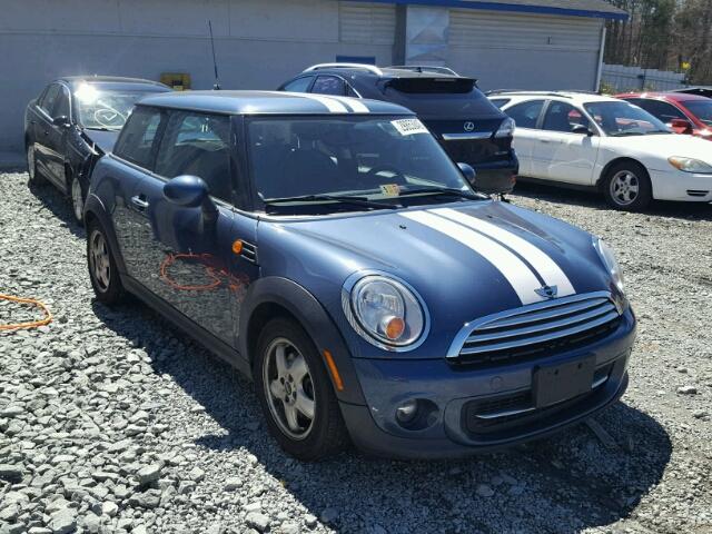 WMWSU3C52BT181624 - 2011 MINI COOPER BLUE photo 1