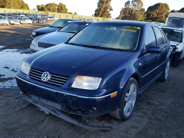 3VWSE69M14M120683 - 2004 VOLKSWAGEN JETTA GLS BLUE photo 2